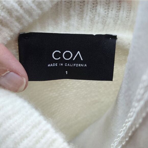 Anthropologie COA White and Black Striped Sweater Dress Size Small (COA sz 1) - Picture 7 of 9